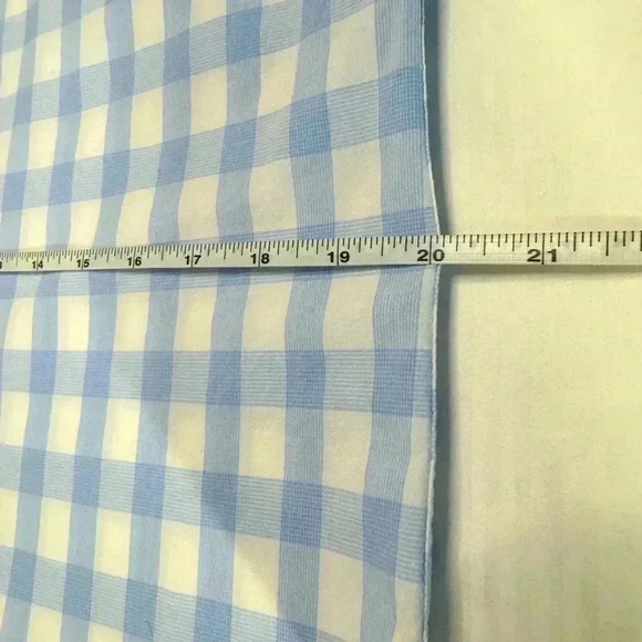 Gap Gingham Button Down S Coastal Blue Check Shirt Nautical Boyfriend Fit - Picture 9 of 12